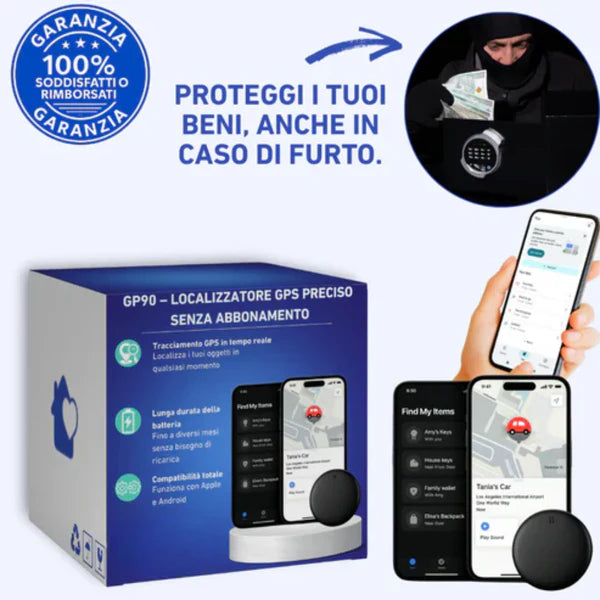GP90 – Localizzatore GPS preciso senza abbonamento